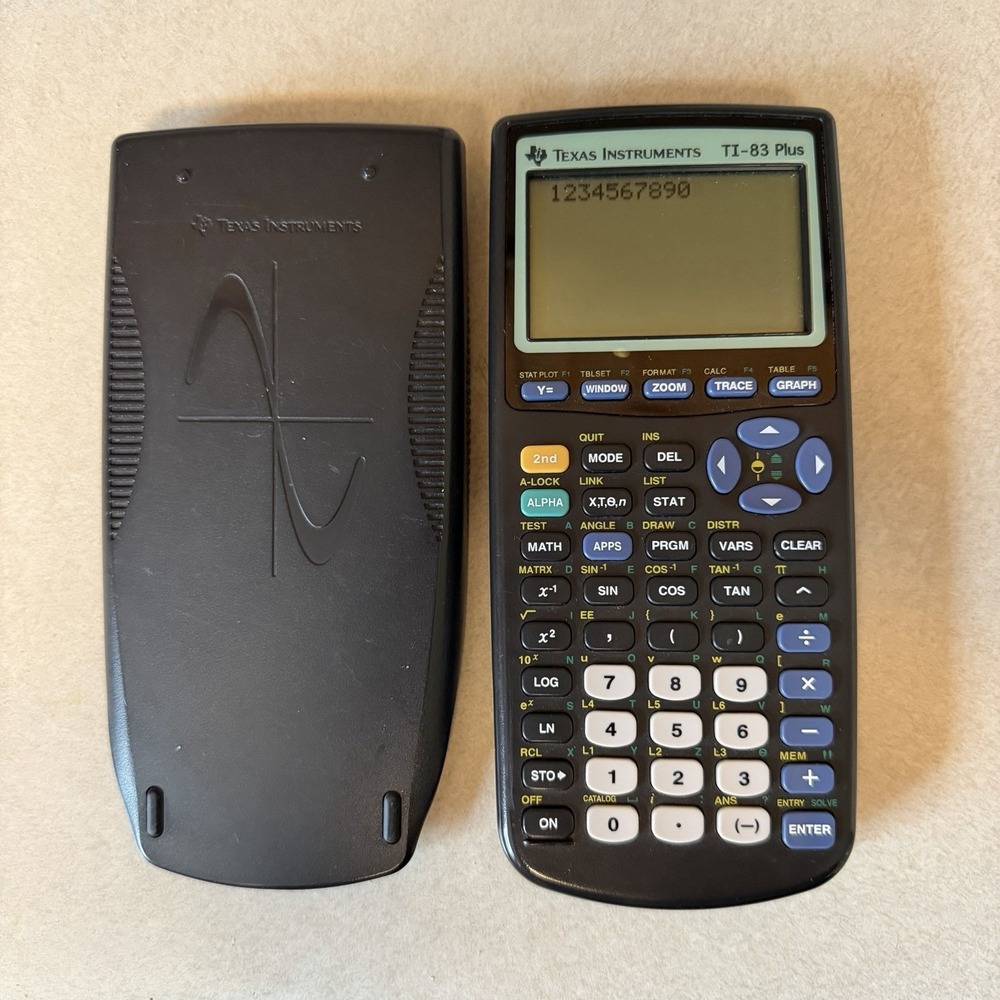 Texas Instruments TI-83 Plus Graphing Calculator. Tested. No Battery‎ Cover